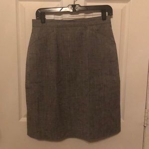 Gray pencil skirt